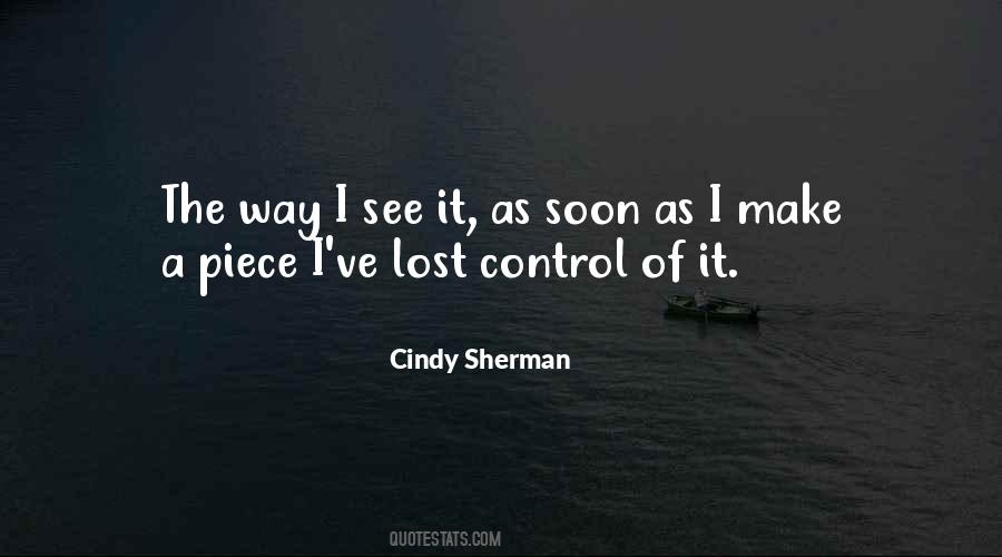Cindy Sherman Quotes #16837