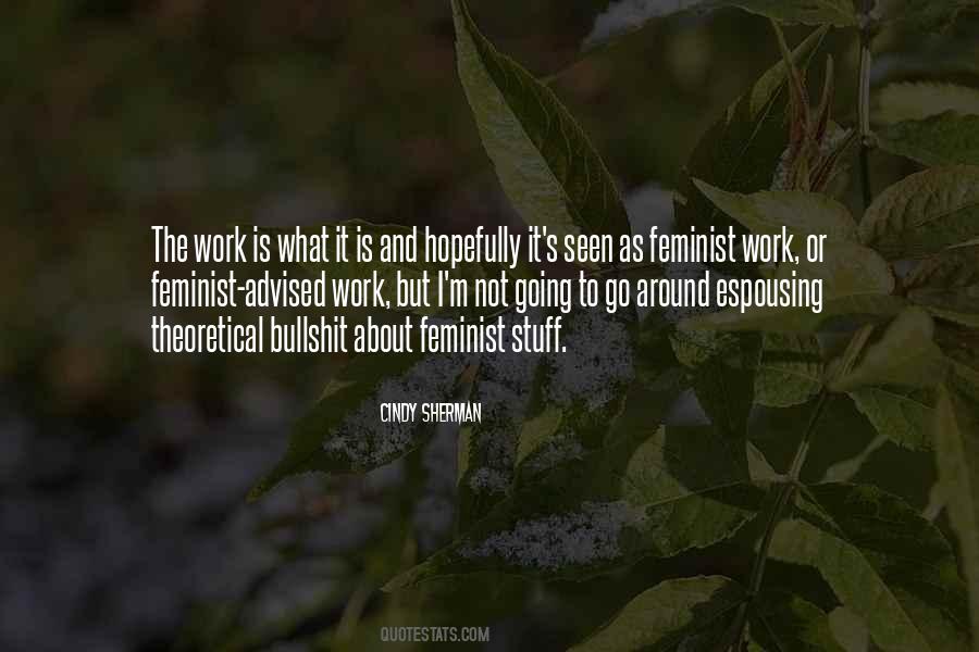 Cindy Sherman Quotes #243217