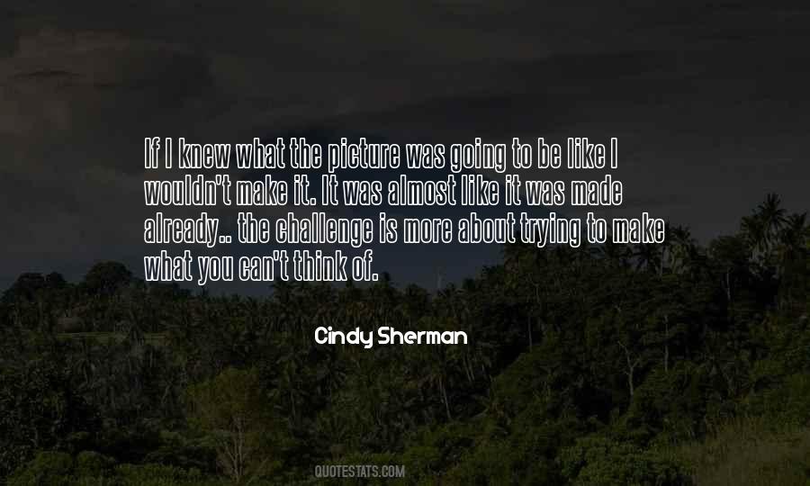 Cindy Sherman Quotes #977689