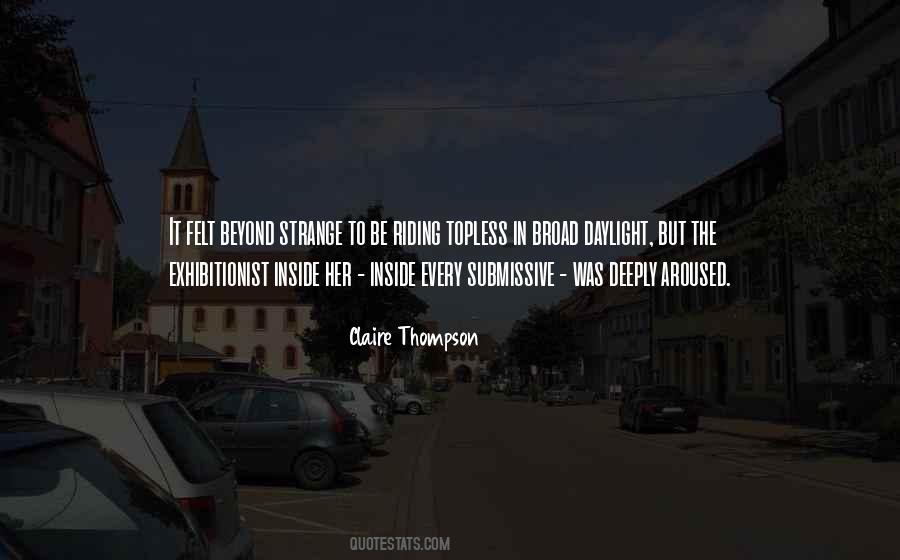 Claire Thompson Quotes #1185421