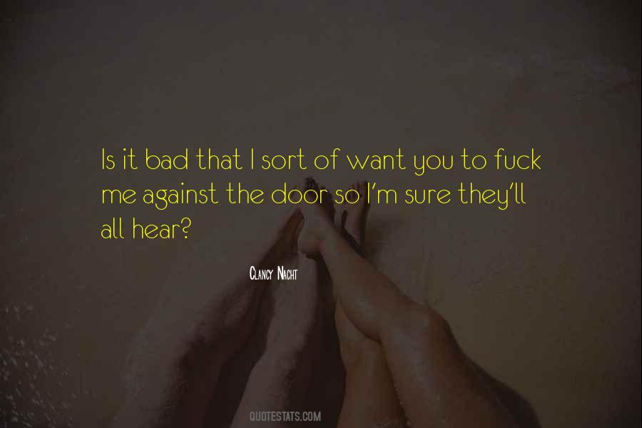 Clancy Nacht Quotes #1392934