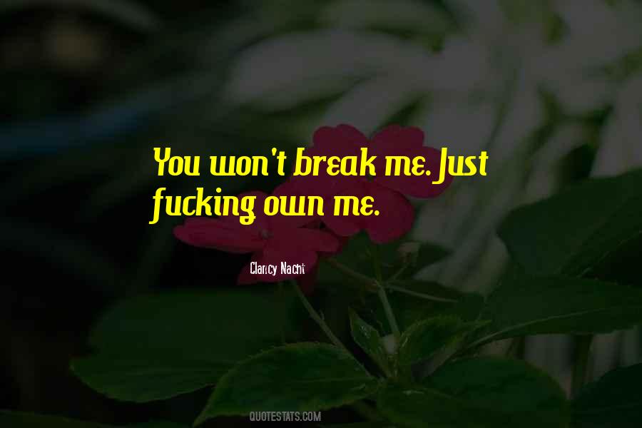 Clancy Nacht Quotes #39834