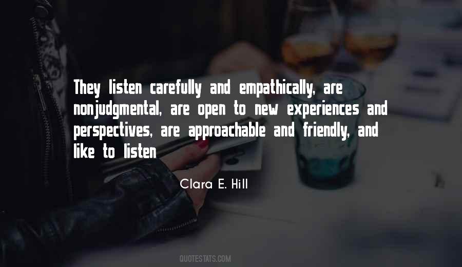 Clara E. Hill Quotes #1682615