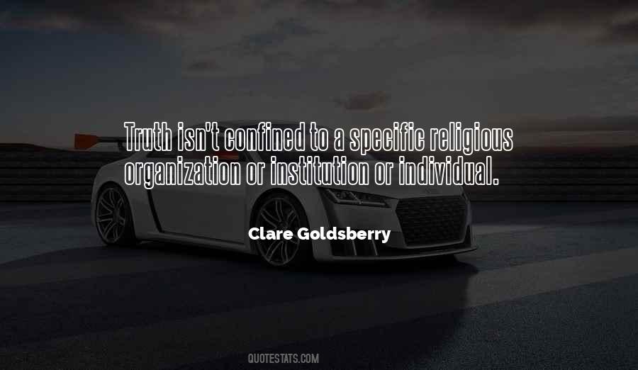 Clare Goldsberry Quotes #752466