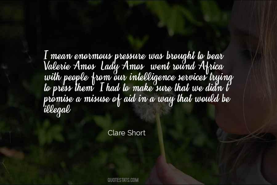 Clare Short Quotes #350027