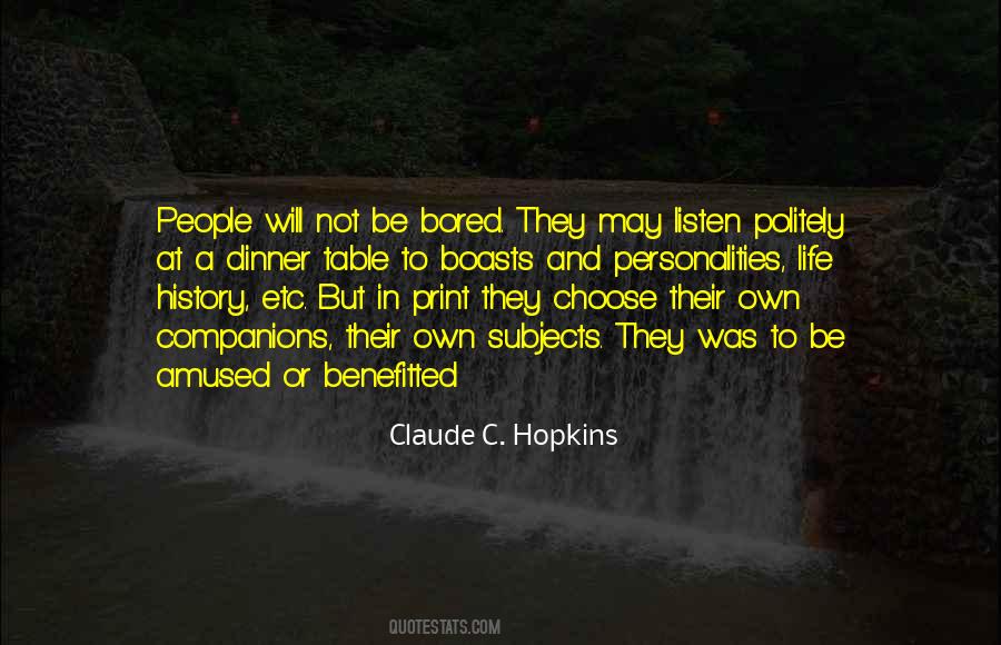 Claude C. Hopkins Quotes #970387