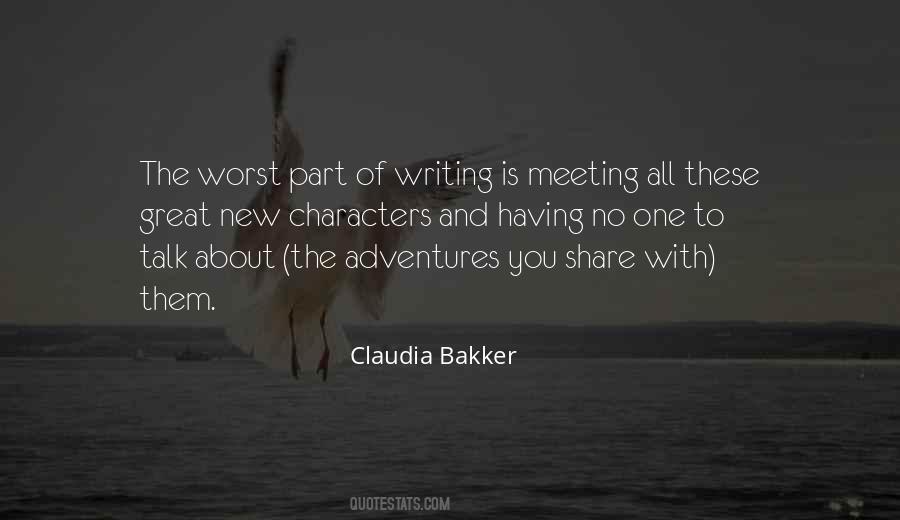 Claudia Bakker Quotes #187618