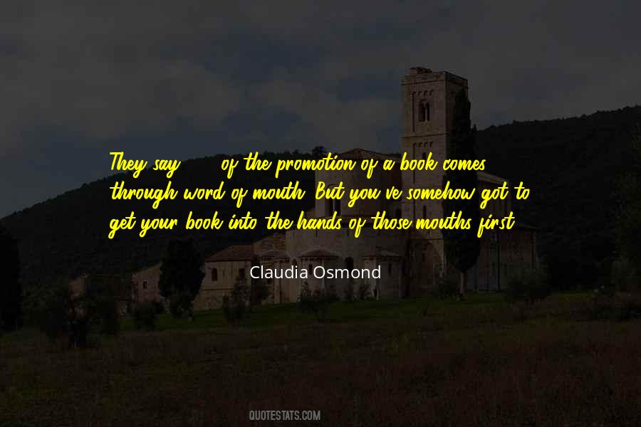 Claudia Osmond Quotes #1321750