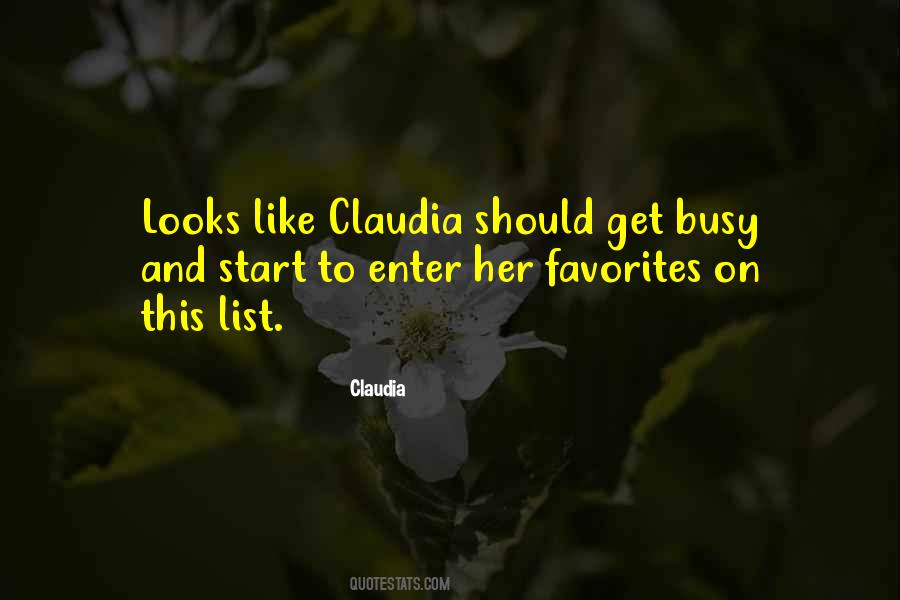 Claudia Quotes #626032