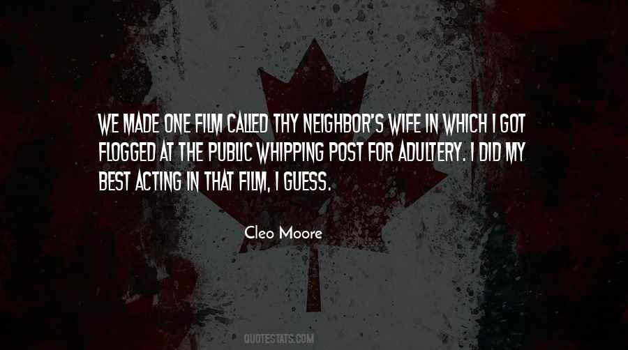 Cleo Moore Quotes #299325