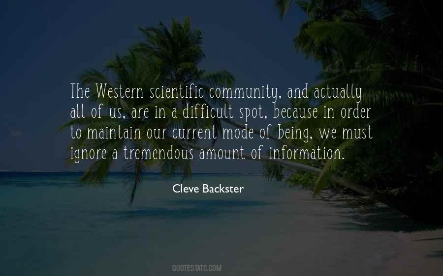 Cleve Backster Quotes #1557198