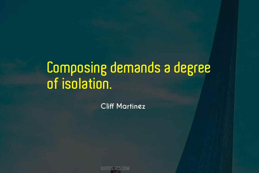 Cliff Martinez Quotes #1831522
