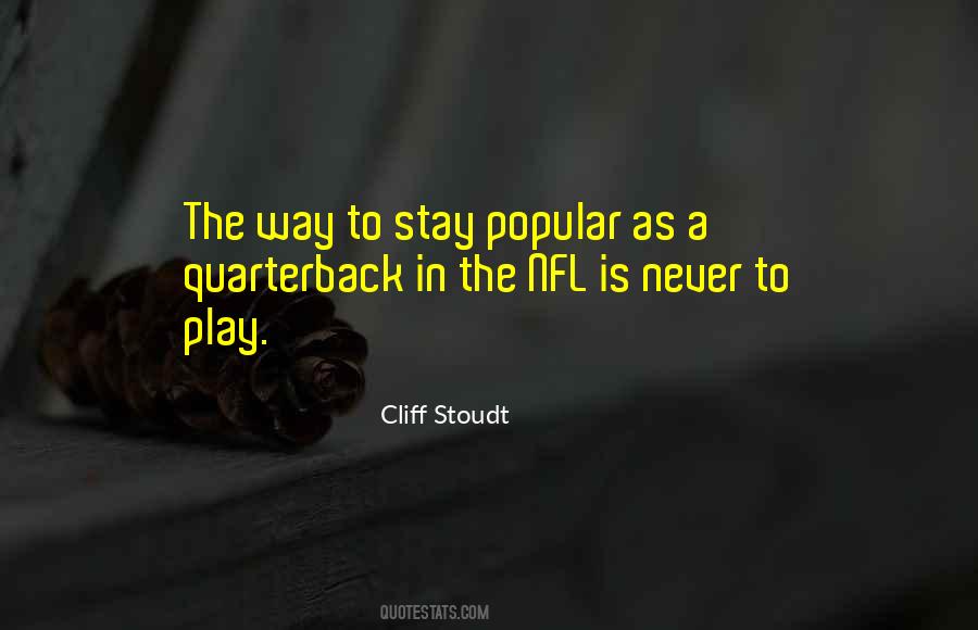 Cliff Stoudt Quotes #1129720