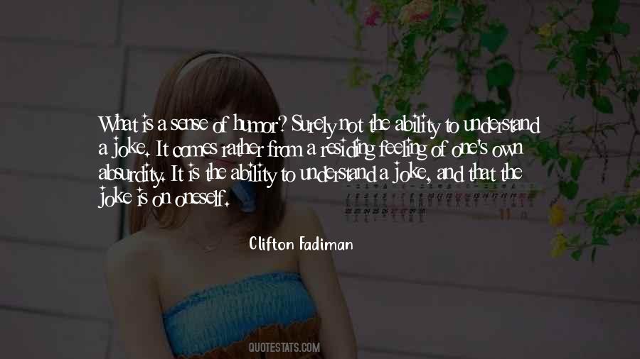 Clifton Fadiman Quotes #1307595