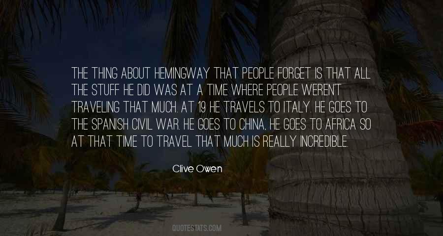 Clive Owen Quotes #552906