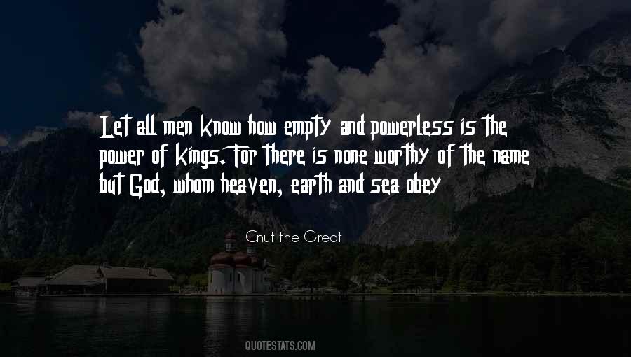 Cnut The Great Quotes #382546 Cnut The Great Quotes #382546