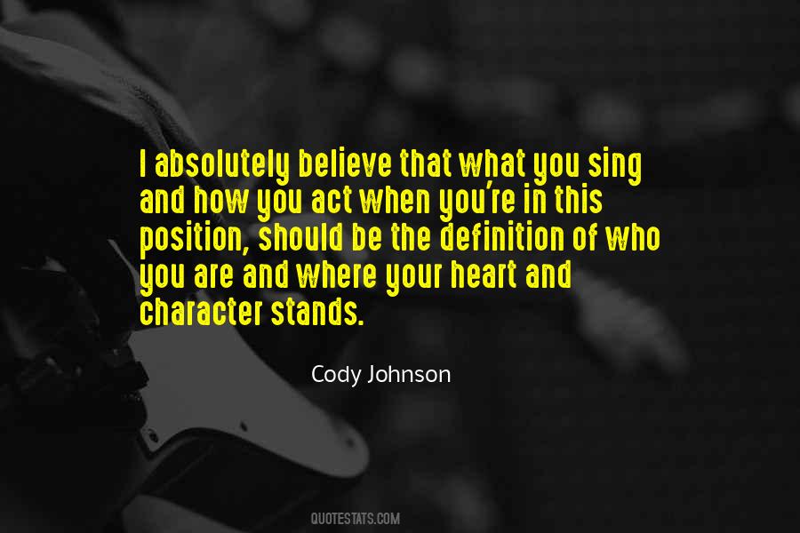 Cody Johnson Quotes #989911