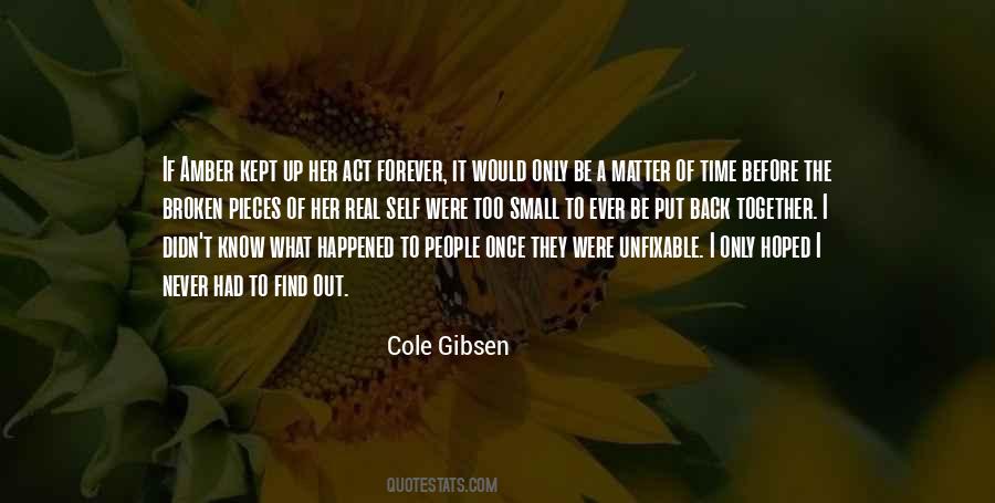 Cole Gibsen Quotes #851850