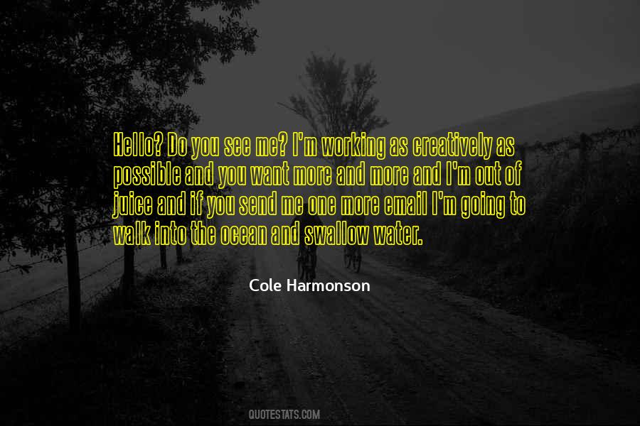 Cole Harmonson Quotes #1226673