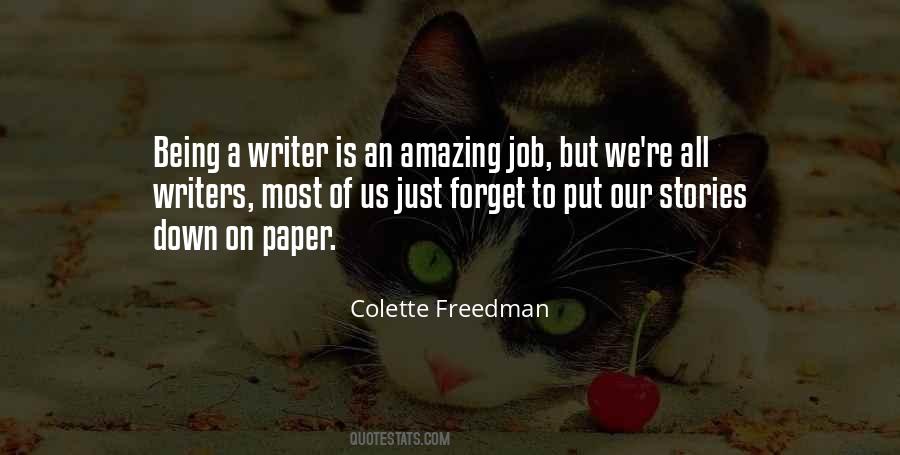 Colette Freedman Quotes #324531