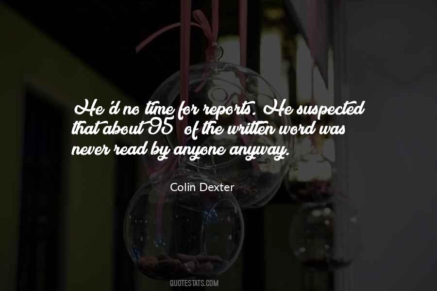 Colin Dexter Quotes #410180