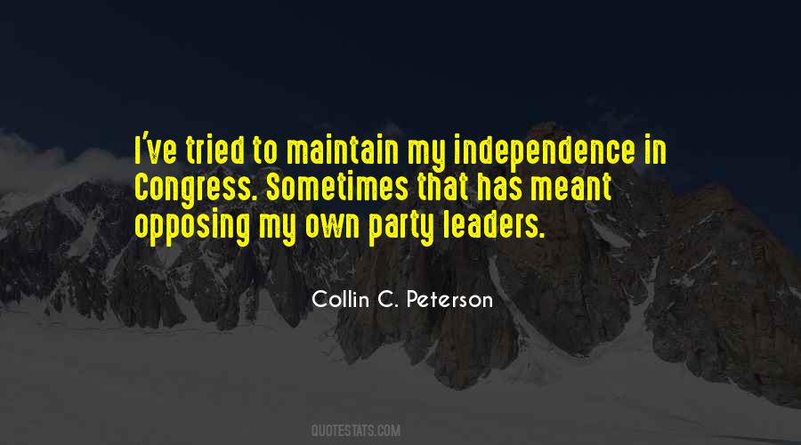 Collin C. Peterson Quotes #1696242