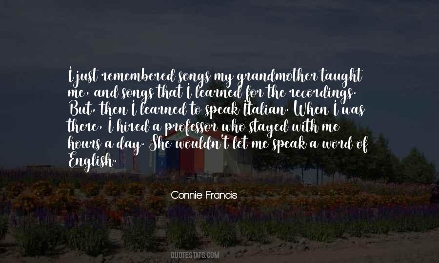 Connie Francis Quotes #1816771