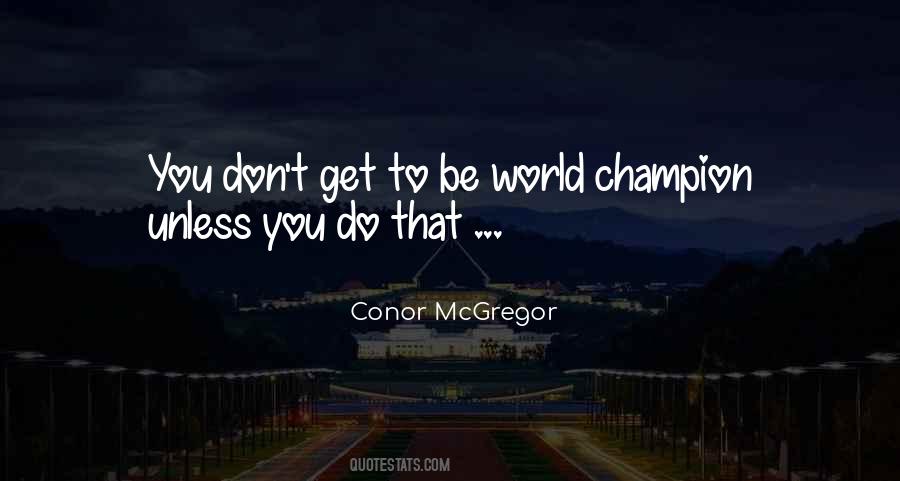 Conor McGregor Quotes #1399850