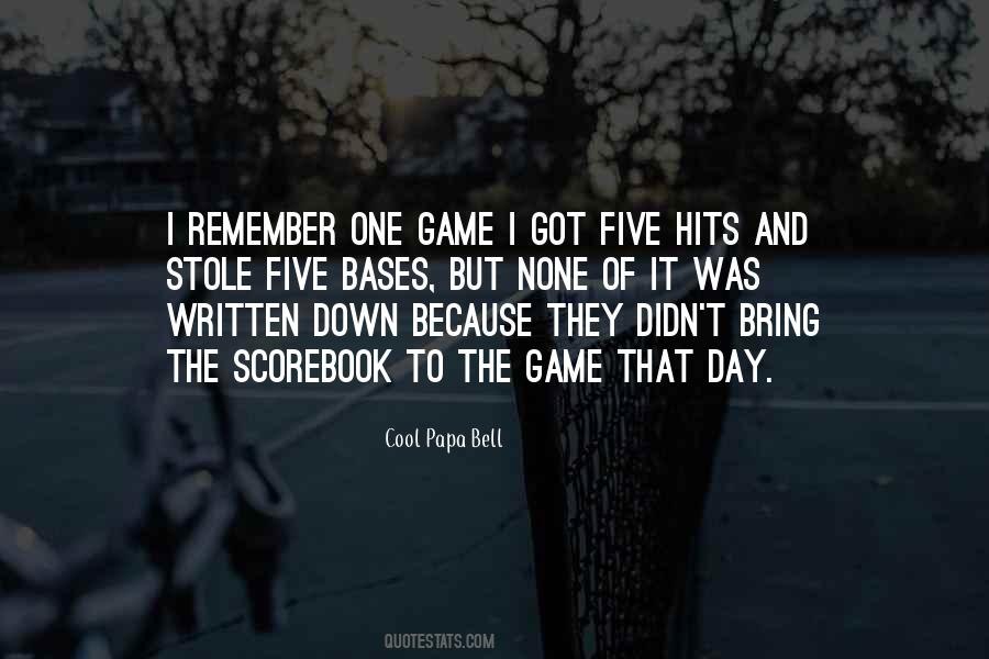 Cool Papa Bell Quotes #790785