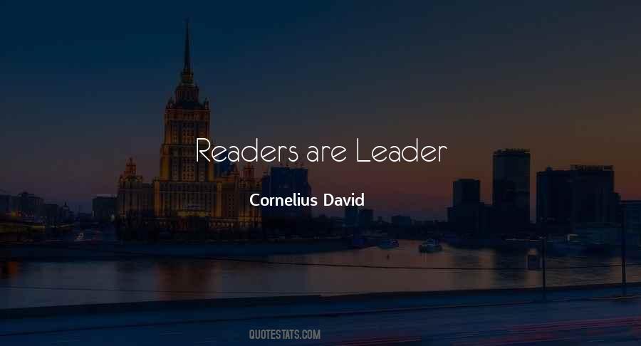 Cornelius David Quotes #1092947