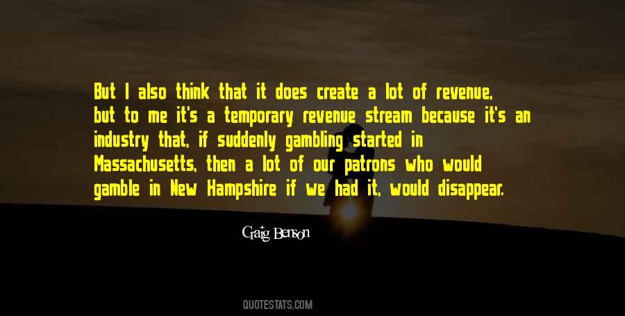 Craig Benson Quotes #1200772