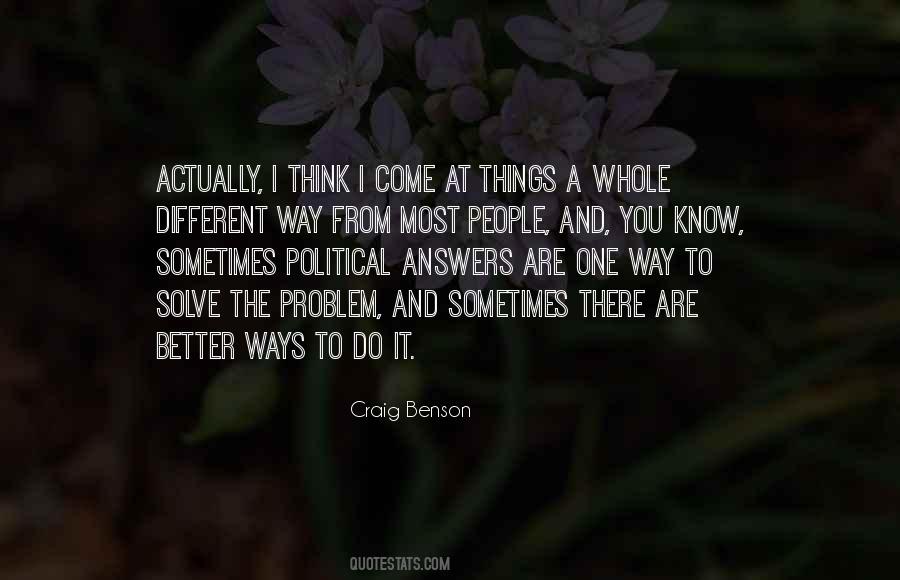 Craig Benson Quotes #1751525