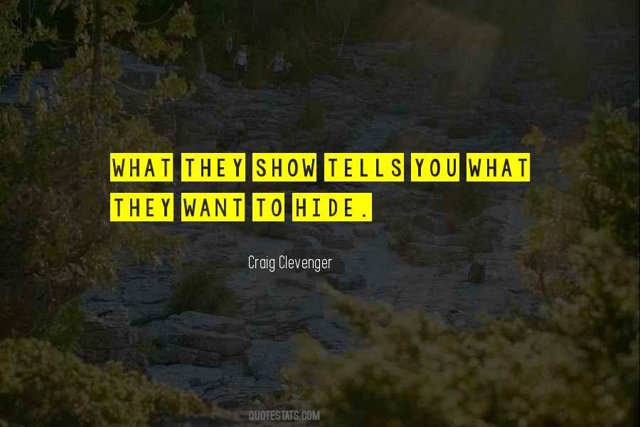 Craig Clevenger Quotes #1102327