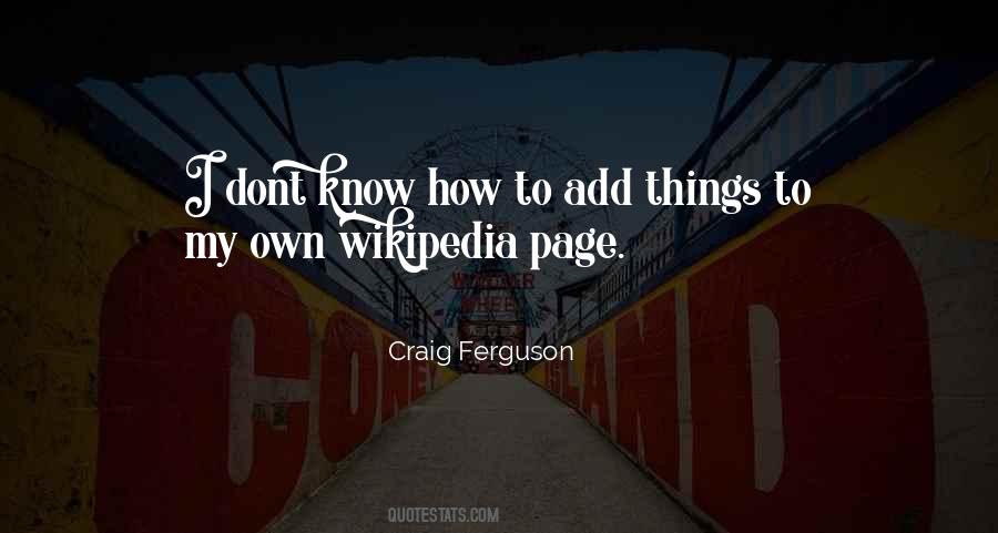 Craig Ferguson Quotes #15466