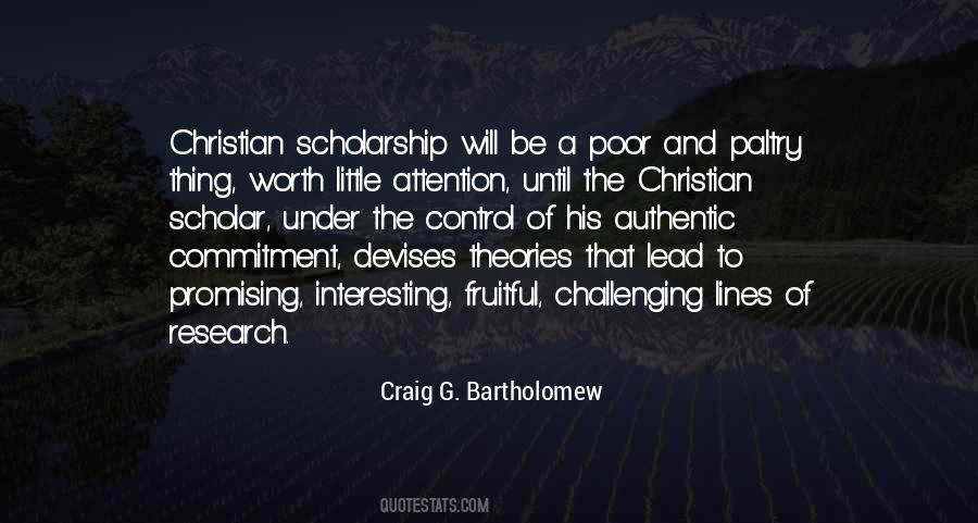 Craig G. Bartholomew Quotes #336993