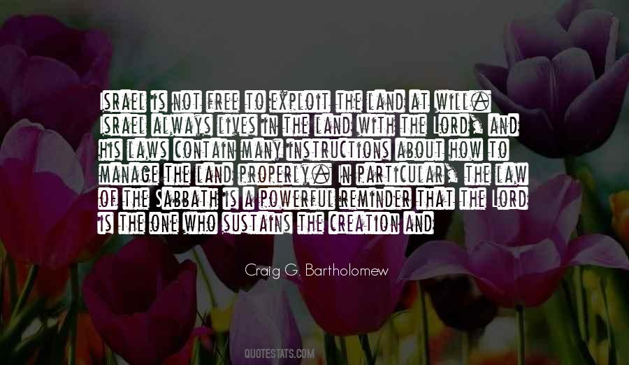 Craig G. Bartholomew Quotes #380013