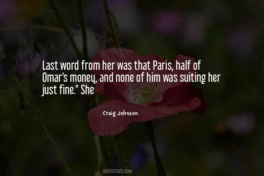 Craig Johnson Quotes #1106714