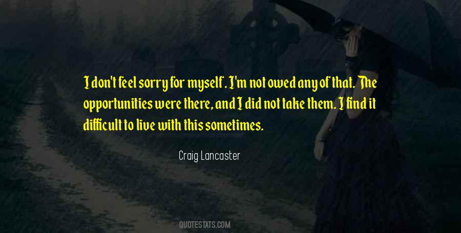 Craig Lancaster Quotes #1402350