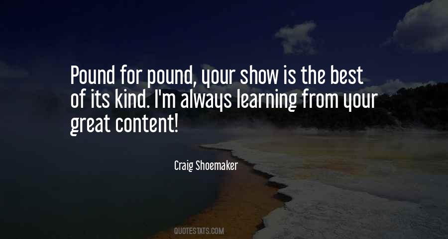 Craig Shoemaker Quotes #713763