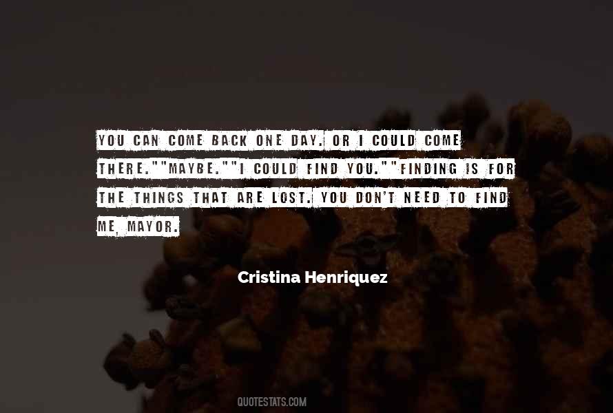 Cristina Henriquez Quotes #1822935