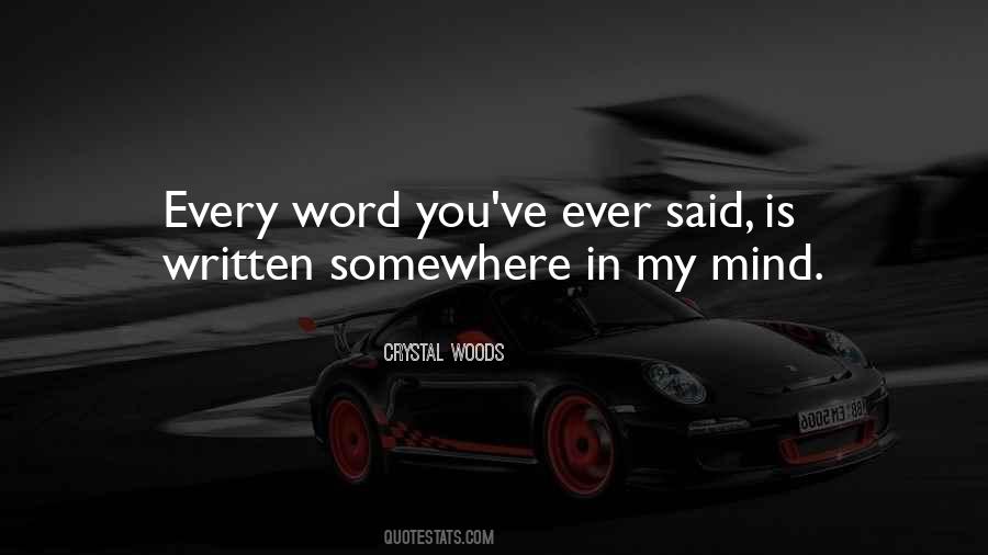 Crystal Woods Quotes #1083976