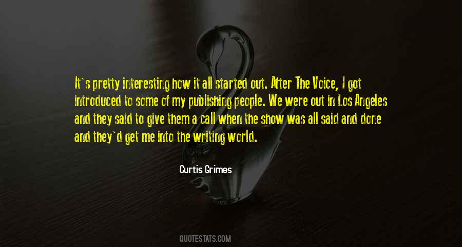 Curtis Grimes Quotes #613341