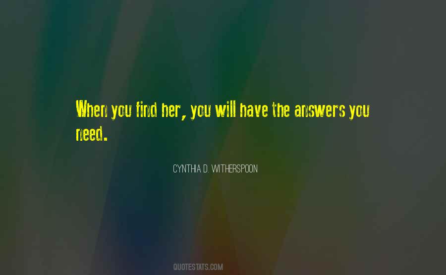 Cynthia D. Witherspoon Quotes #1728116