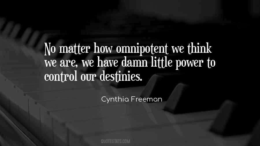 Cynthia Freeman Quotes #1100730