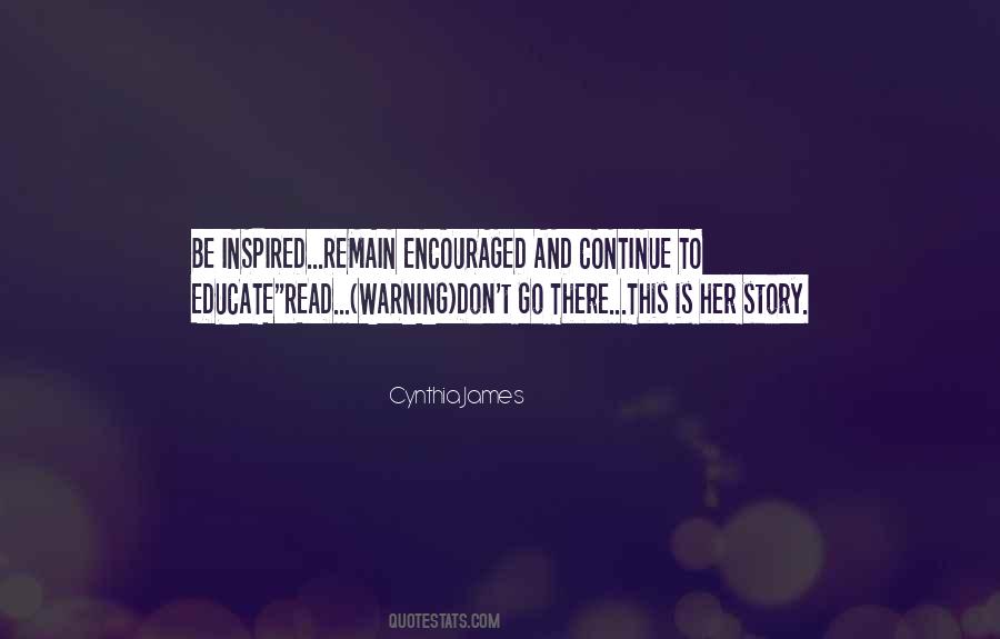 Cynthia James Quotes #1281754