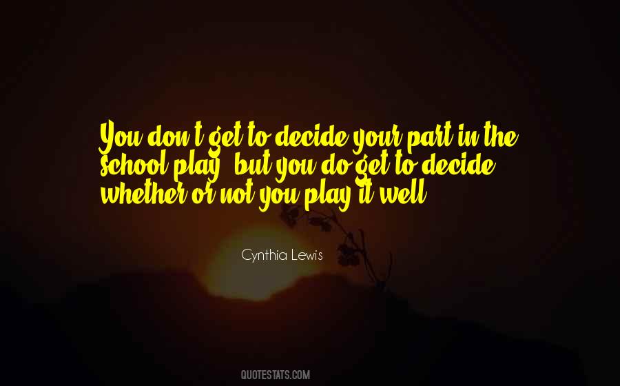 Cynthia Lewis Quotes #1353993