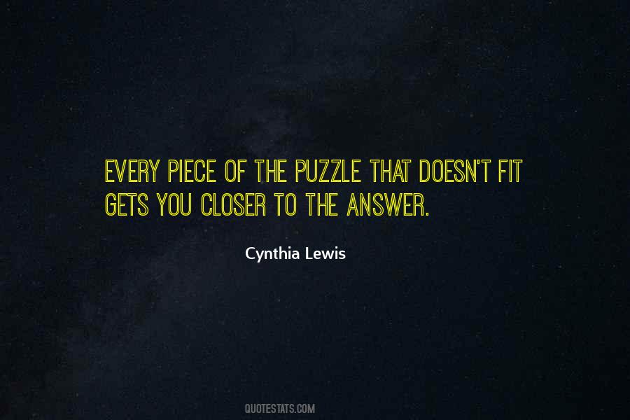 Cynthia Lewis Quotes #1775979