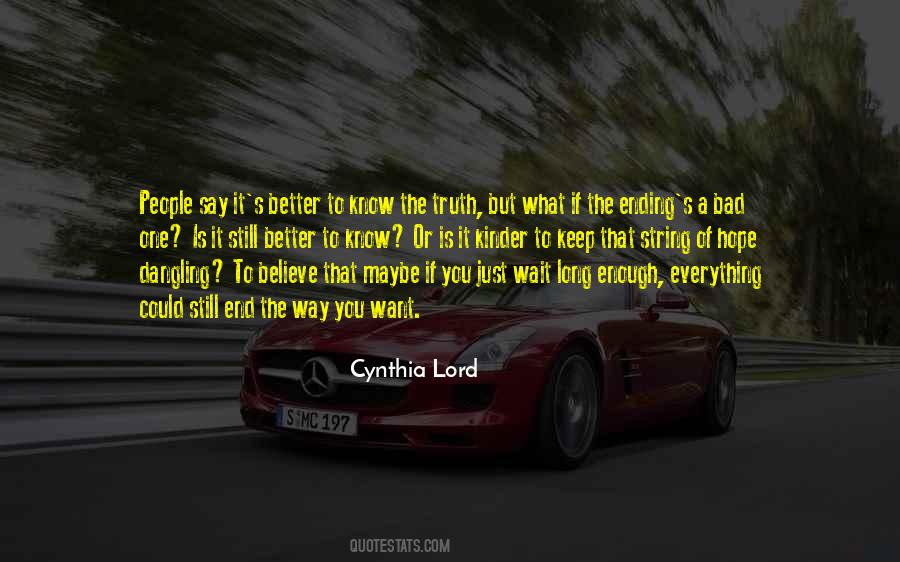 Cynthia Lord Quotes #468738