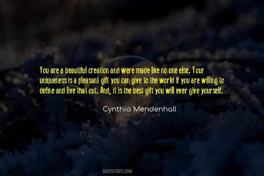 Cynthia Mendenhall Quotes #1557364