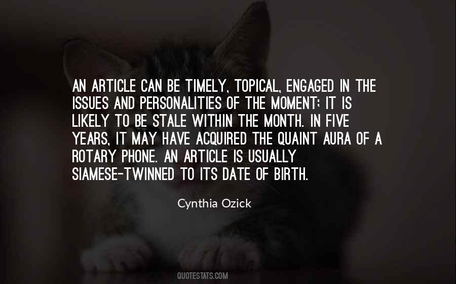 Cynthia Ozick Quotes #1278675